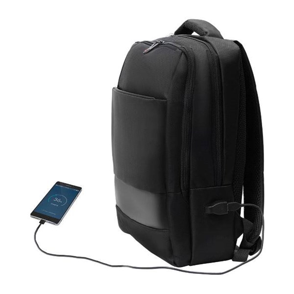 Obrázky: Čierny ruksak 19l na notebook s usb zásuvkou