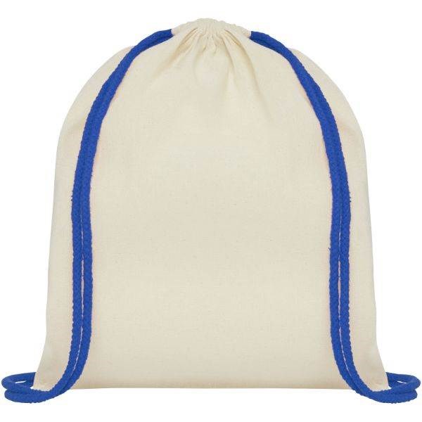 Obrázky: Prírodný ruksak s modrými šnúrkami, bavlna 100g, Obrázok 12