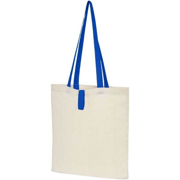 Obrázky: Prírodná nákupná taška, modré rukoväte, BA 100g, Obrázok 17