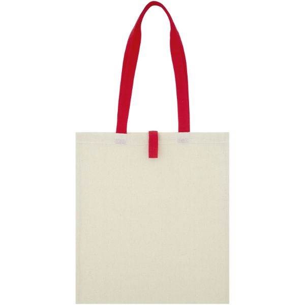 Obrázky: Prírodná nákupná taška, červené rukoväte, BA 100g, Obrázok 23