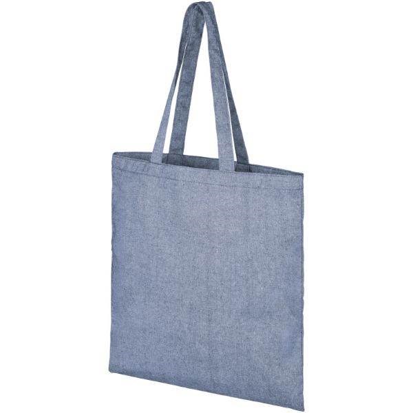 Obrázky: Modrá nákupná taška, z recykl. BA a PES 210 g, Obrázok 7