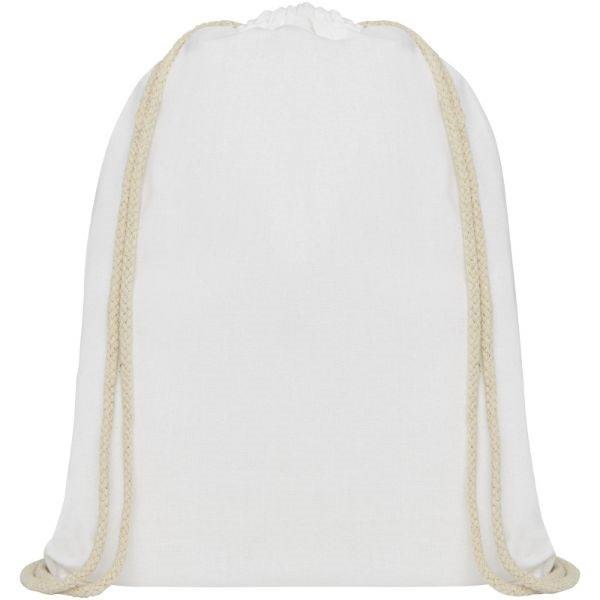 Obrázky: Biely ruksak z bavlny 140 g/m², Obrázok 12