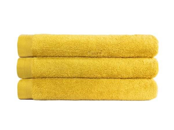 Obrázky: Žltý froté uterák ELITY, gramáž 400 g/m2