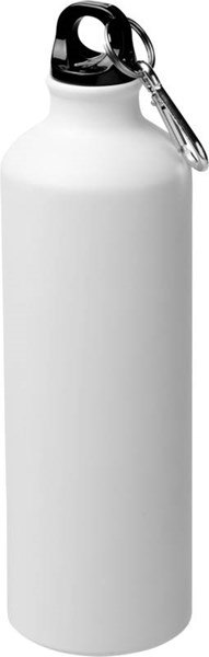 Obrázky: Matná hliníková fľaša s karabínou 770ml biela, Obrázok 5