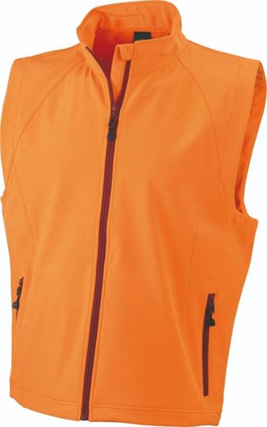 Obrázky: Oranžová softshellová vesta J&N 270, pánska XL