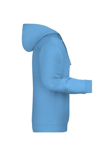 Obrázky: Pánska mikina s kapucňou J&N 280 nebesky modrá XL, Obrázok 4
