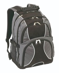 Obrázky: Bohato vybavený ruksak s mnohými vreckami, šedý