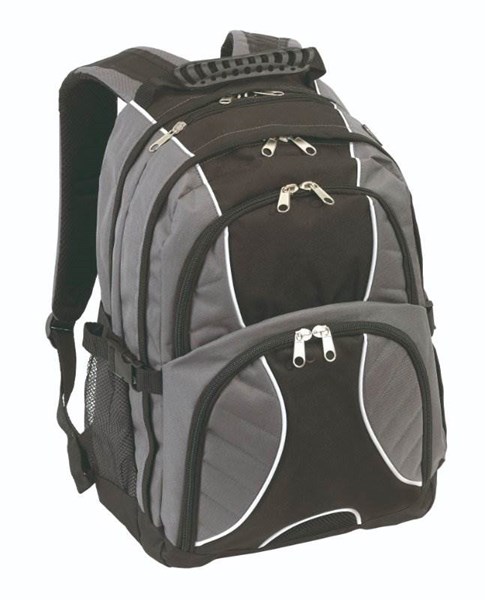 Obrázky: Bohato vybavený ruksak s mnohými vreckami, šedý, Obrázok 1