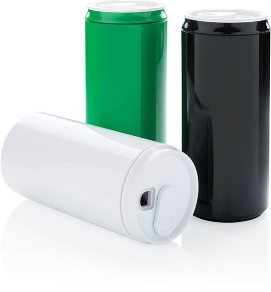 Obrázky: Ekologická fľaša - tvar plechovka, zelená, Obrázok 6