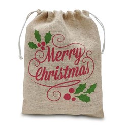 Obrázky: Jutová taška s vianočným motívom