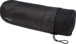 Obrázky: Čierna flísová deka s RPET v obale