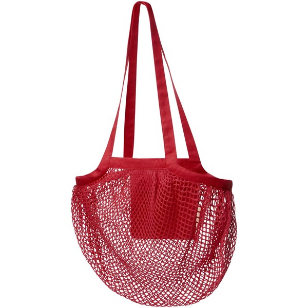 Obrázky: Sieťovaná nákupná taška Pune červená