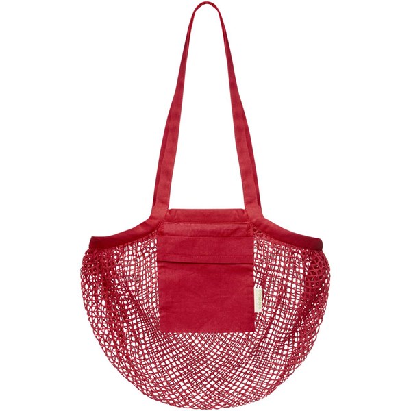 Obrázky: Sieťovaná nákupná taška Pune červená, Obrázok 4