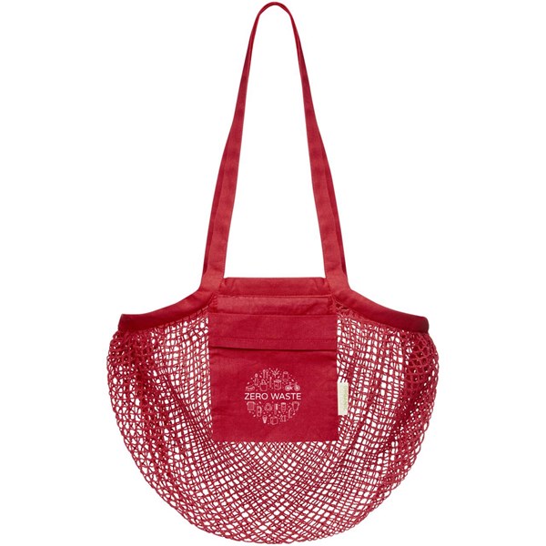 Obrázky: Sieťovaná nákupná taška Pune červená, Obrázok 5