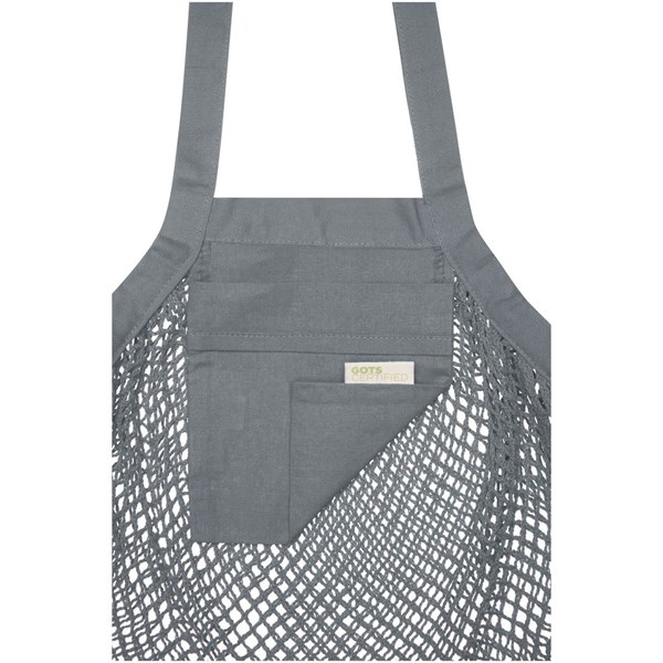 Obrázky: Sieťovaná nákupná taška Pune šedá, Obrázok 2