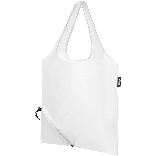 Obrázky: Skladacia nákupná taška z RPET Sabia biela, Obrázok 3