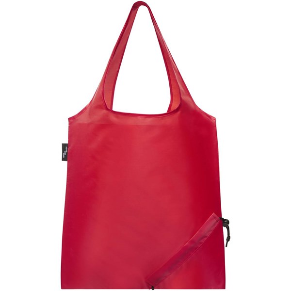 Obrázky: Skladacia nákupná taška z RPET Sabia červená, Obrázok 2