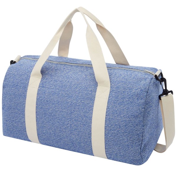 Obrázky: Námor.modrá športová taška z recyklovanej bavlny