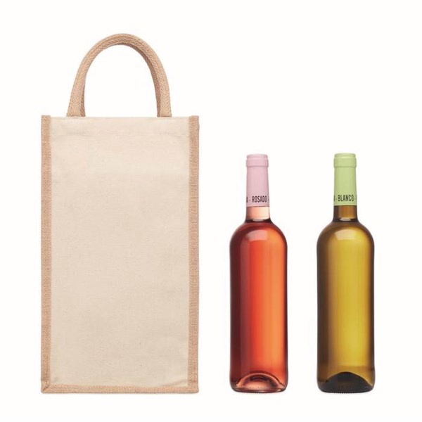 Obrázky: Jutová taška na 2 fľaše, Obrázok 6