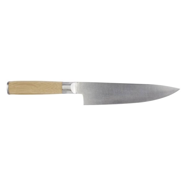 Obrázky: Nerezový kuchársky nôž s bambusovou rukoväťou, Obrázok 2