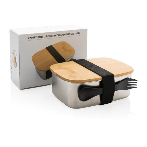 Obrázky: Nerezová krabička na jedlo s bambusovým vekom, Obrázok 9