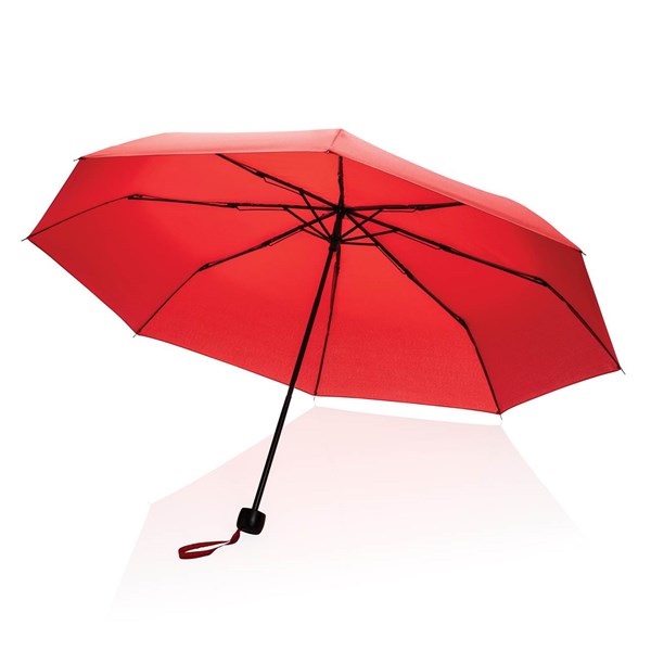 Obrázky: Červený dáždnik Impact zo 190T RPET AWARE™, Obrázok 4