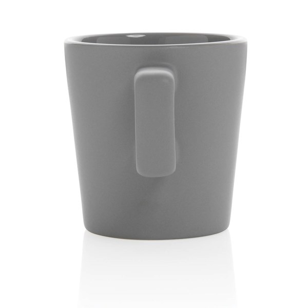 Obrázky: Moderný šedý keramický hrnček na kávu 300ml, Obrázok 4