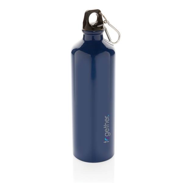 Obrázky: Hliníková športová fľaša s karabínou XL - modrá, Obrázok 6