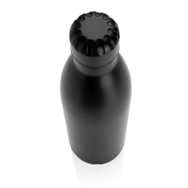 Obrázky: Jednofarebná čierna nerezová termo fľaša 750ml, Obrázok 3