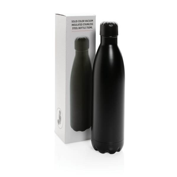 Obrázky: Jednofarebná čierna nerezová termo fľaša 750ml, Obrázok 9