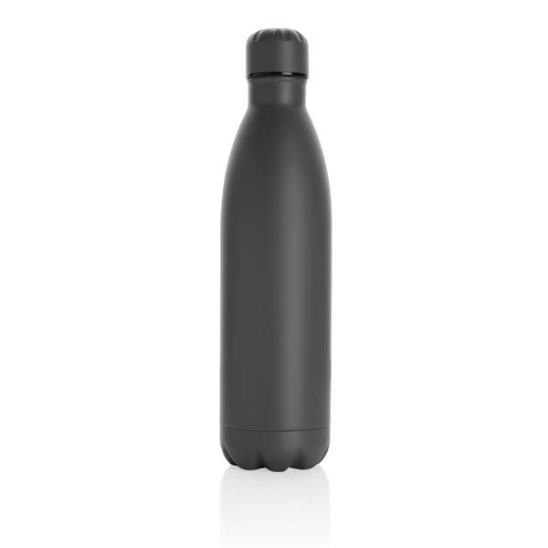 Obrázky: Jednofarebná šedá nerezová termo fľaša 750ml, Obrázok 2