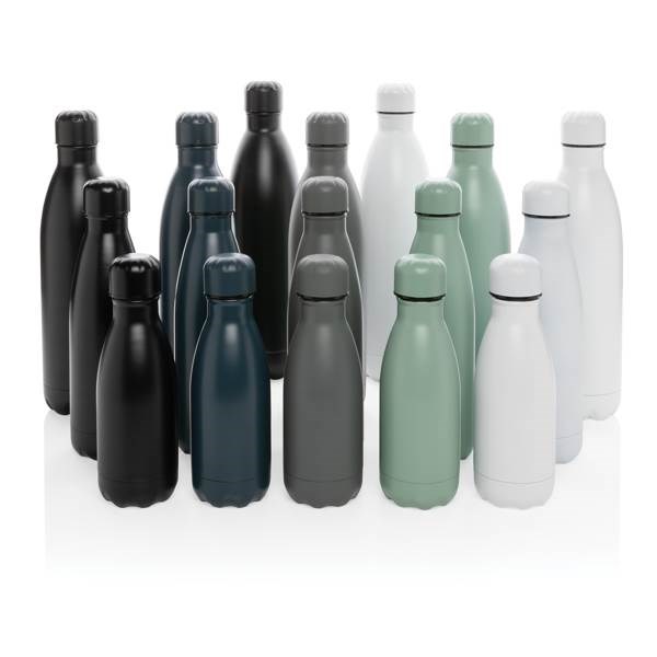 Obrázky: Jednofarebná šedá nerezová termo fľaša 750ml, Obrázok 7