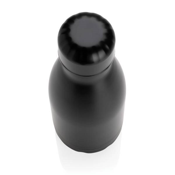 Obrázky: Jednofarebná čierna nerezová termo fľaša 260ml, Obrázok 3