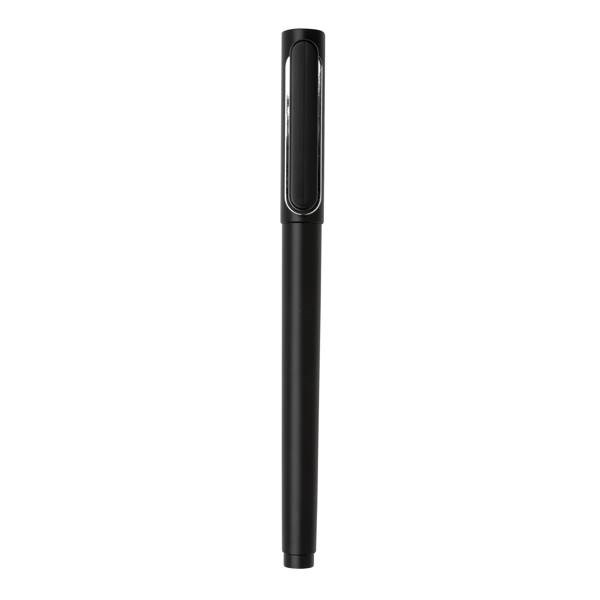 Obrázky: Čierne plastové pero X6 s vrškom, Obrázok 2