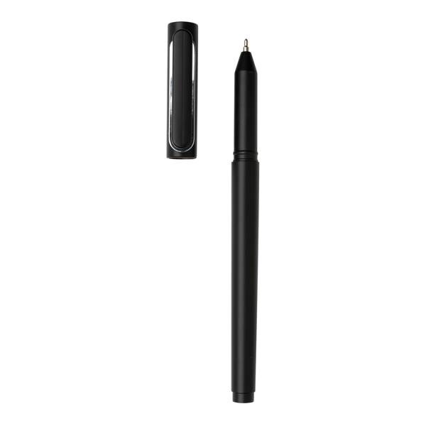 Obrázky: Čierne plastové pero X6 s vrškom, Obrázok 4