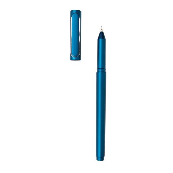 Obrázky: Modré plastové pero X6 s vrškom, Obrázok 4