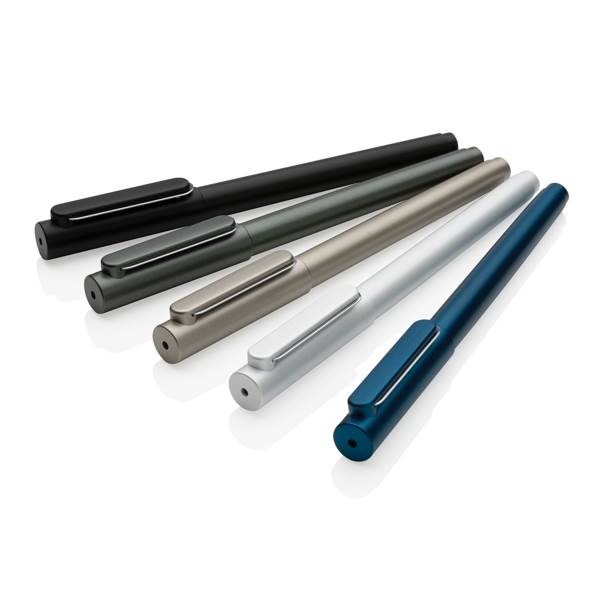 Obrázky: Modré plastové pero X6 s vrškom, Obrázok 6