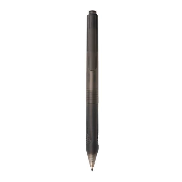 Obrázky: Matné čierne pero X9 so silikónovýn úchopom, Obrázok 2