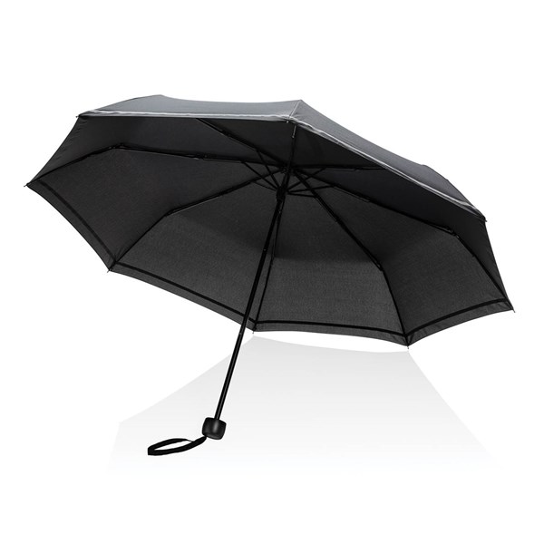 Obrázky: Čierny dáždnik Impact s reflexným pásikom, Obrázok 4