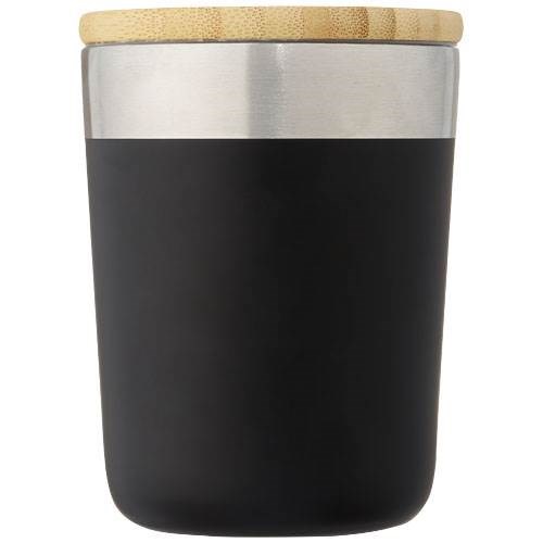 Obrázky: Čierny nerezový termohrnček 300 ml,bambus. Viečko, Obrázok 5