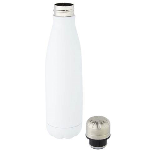 Obrázky: Nerezová termoska 500 ml, vák. izolácia biela, Obrázok 2