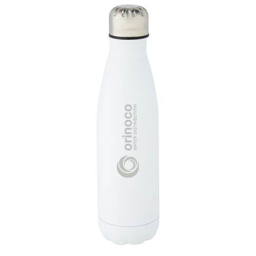 Obrázky: Nerezová termoska 500 ml, vák. izolácia biela, Obrázok 3