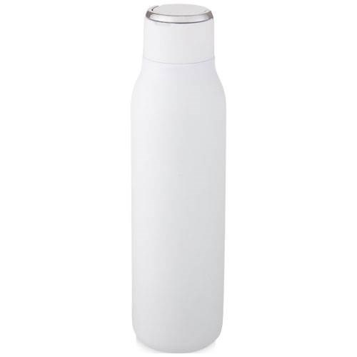 Obrázky: Biela medená fľaša 600 ml, vákuová izolácia, Obrázok 3