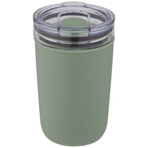 Obrázky: Sklenený hrnček 420 ml s plast. obalom zelený, Obrázok 4