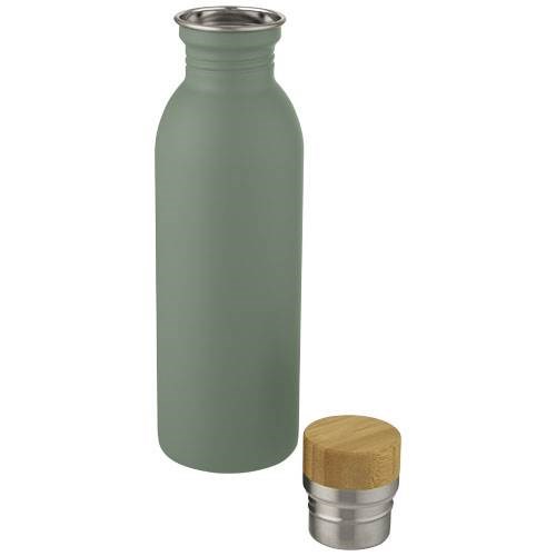 Obrázky: Športová fľaša z nerezovej ocele 650 ml, zelená, Obrázok 2