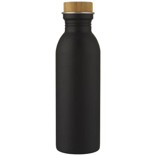 Obrázky: Športová fľaša z nerezovej ocele 650 ml, čierna, Obrázok 4
