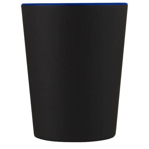 Obrázky: Čierny keramický hrnček 360 ml s modrým vnútrom, Obrázok 6