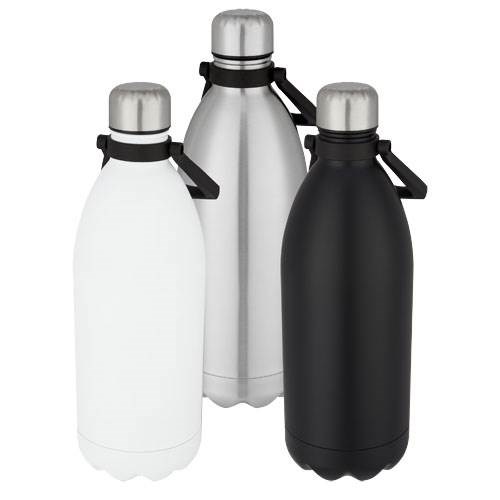 Obrázky: Nerezová fľaša 1,5L,vák. izolácia a pútkom čierna, Obrázok 6