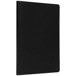 Obrázky: Čierny zápisník A5 s gumičkou, kamenný papier
