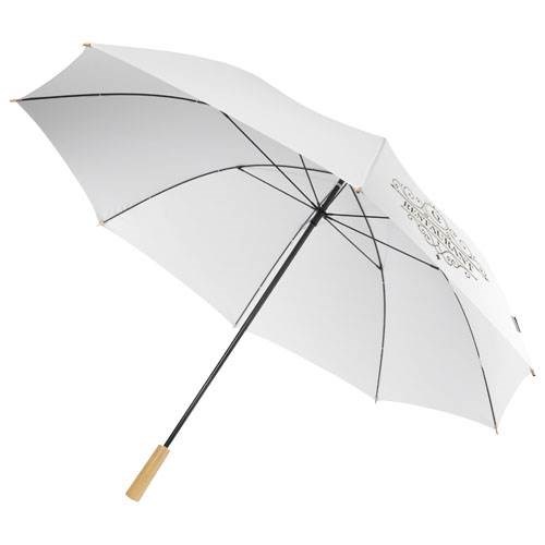 Obrázky: Golfový dáždnik pre 2 osoby z RPET, biely, Obrázok 7